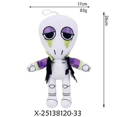 Dandy’s World Plush Gourdy Eclipse Pebble Rosy Ribecca Plushie Toy for Game Fans