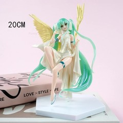 Hatsune Miku Wedding Dress Kawaii Swimsuit PVC Action Figure Gift