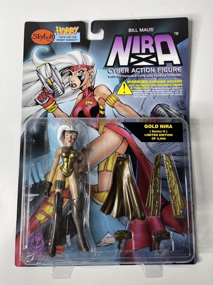 Skybolt Toyz Bill Maus Nira X cyber angel Gold Variant Action Figure Hobby USA