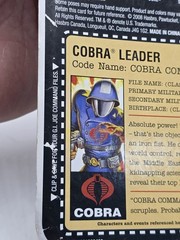 G.I. Joe 2008 Anniversary Cobra Commander Figure New Card Wear
