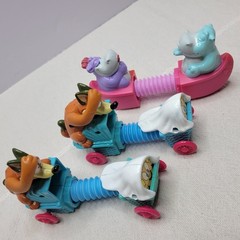 VTG Animaniacs Figurines Warner Bros Lot Of 6 Rolling Expandable 1993 & 1994