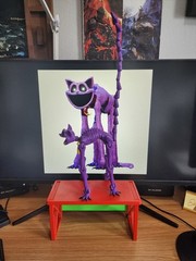 Large Cat Nap Toy – Poppy Play time Inspired 3D Printed Fidget Toy Eyes glow