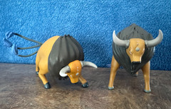 TAUROS a Wild Bull Pokemon – Set of Two (different poses) – by BANDAI – NEW