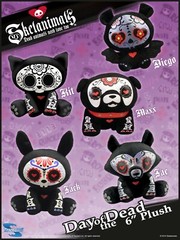 Skelanimals Day of Dead 6″ Plushes – New Old stock with tags. Still in bag