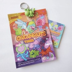 Organauts Tinies Keychain & Figure Bundle 6pc Space Bio-Heroes Organ Learning