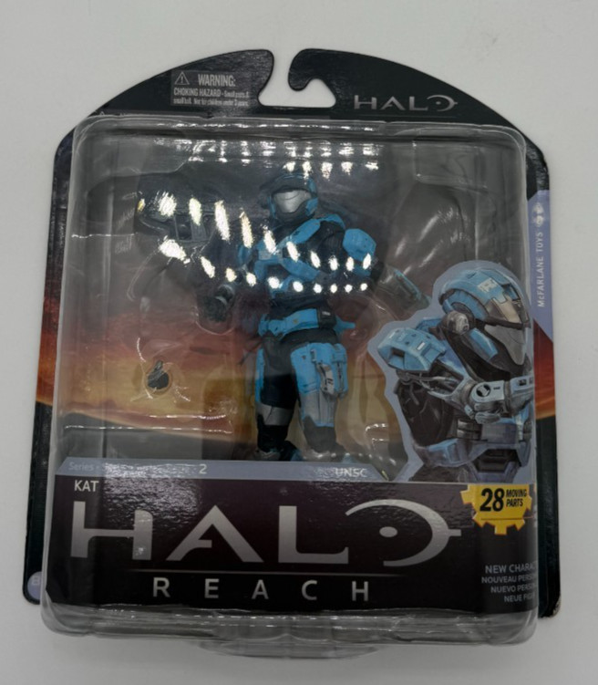 Halo Reach Kat UNSC Spartan Noble Team Series 2 Helmeted Figure 2011 NIP