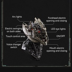 Killerbody Transformers Megatron Wearable Helmet,Speaker Base Voice Changer