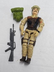 RARE*Brazil LEATHERNECK Vintage File Card Only Gi Joe 1986 Special Mission