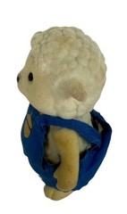 Li’l Woodzeez Snipadoodle Sheep Famileez Acorn Farmer Gardner Blue Overalls RARE
