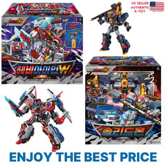 Metal Cardbot W Season3 HEAVY IRON W + SOLIDHORN Transforming Robot K TOY 2025