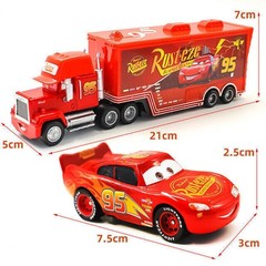Disney Pixar Cars Lightning McQueen Jackson Storm Mack Hauler Truck+Car Toys~