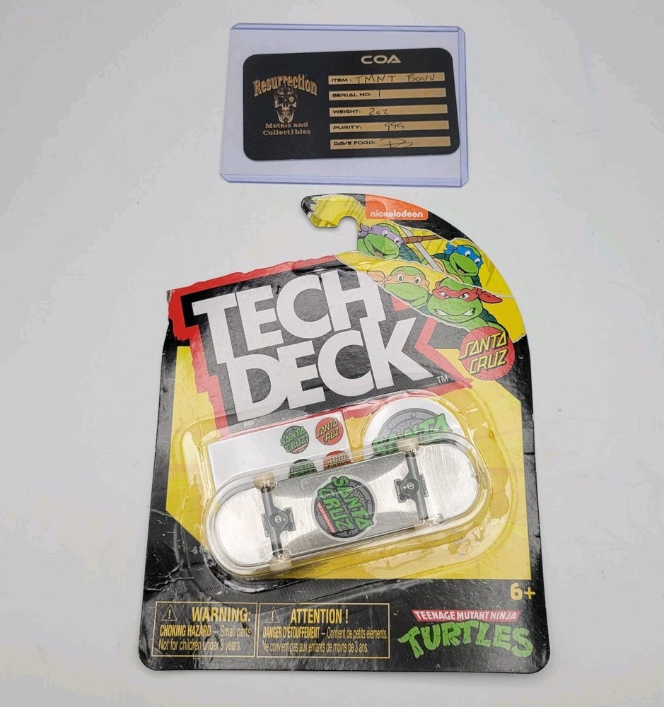 2 oz Silver Resurrection Metals Teenage Mutant Ninja Turtles TMNT Tech Deck #1