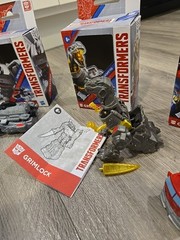 3 NEW IN BOX Hasbro Transformers Optimus Prime Grimlock Megatron FIGURES