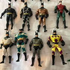 Vintage Batman Action Figures 1990s Kenner DC Mattel Villain’ & Hero’s Lot Of 15