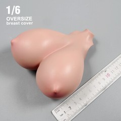 1:6 Suntan Super Large Breast Bust Kits Cover Fit 12” Female PH Action Figure