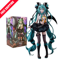 Handmade Anime Hatsune Miku Devil Cat Ear PVC Figure Cute Decorative Toy Gift