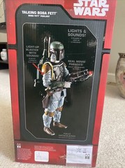 Disney Store Star Wars Force Awakens Authentic Talking Boba Fett New Red Box
