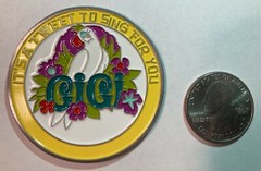 Disneyworld Enchanted Tiki Room 2 inch Medallion Challenge Coin, GiGi