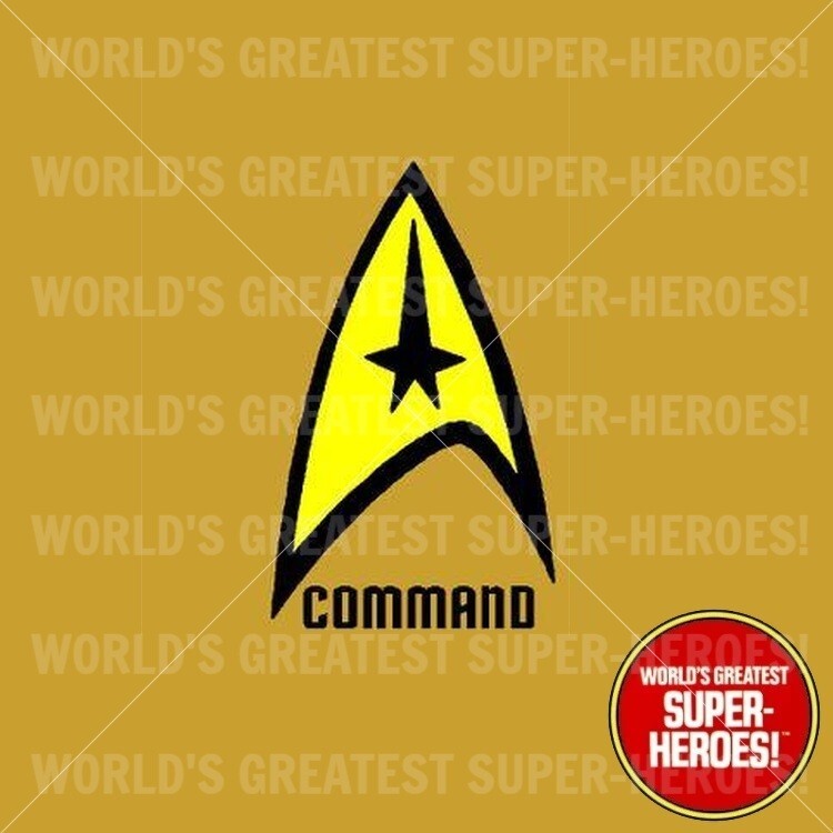 Mego Star Trek Decal Custom Command Insignia Pre-Cut Vinyl For 8” Action Figure