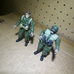 LOT OF 2-Chap Mei Army Military Soldier 4″ Tall Toy Action Figure