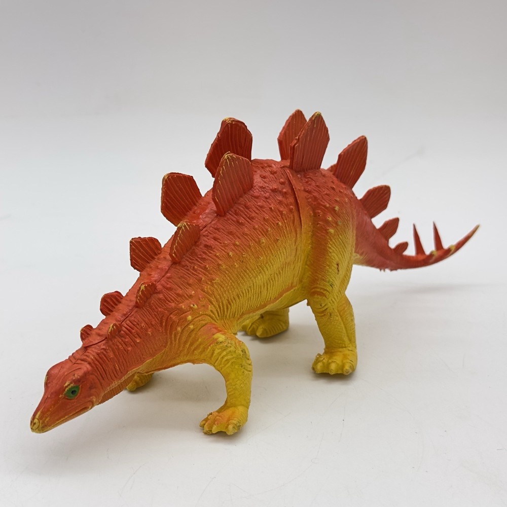 Vintage 1985 IMPERIAL Dinosaur Stegosaurus Rubber Plastic Figure Toy GUC