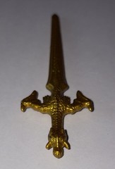 Mystic Knights Of Tir Na Nog Rohan Gold Dragon Sword Weapon blade katana