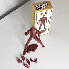 Vitruvian H.A.C.K.S. Fantasy Character Blanks Red Male Knight 1:18 Scale Action