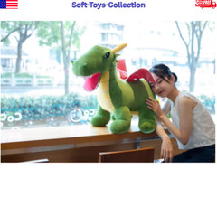 Dragon Plush Toy Soft Stuffed Animal Fantasy Dinosaur Kids Gift 24/32inch