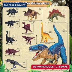 Dinosaur Toys for Boys Ages 3-8, Large Dinosaur T-Rex with Hidden Storage, Jumbo