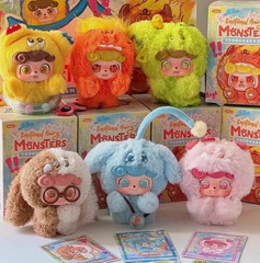 JOTOYS Q.kid Emotional Hairy Monsters Plush Pendants – Confirmed