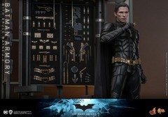 IN STOCK Hot Toys MMS750 The Dark Knight 1/6 Batman Armory with Bruce Wayne 2.0