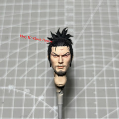 Painted 1/12 ‌Samurai Miyamoto Musashi Head Sculpt Model Fit 6” Action Figure