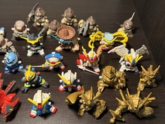 Gundam SD HUGE Lot Mini Figures + Parts Vintage Collectible Figurines 2003-2004