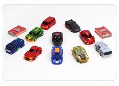 Turning Mecard Transform Robot Figure Battle Game Cards Boys Model Car Toys Gift