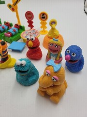 1980s Sesame Street Figures Accessories Vintage 27 Pieces