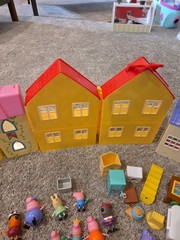 Peppa Pig Toy Lot 3 Houses 30 Figures 40 Accessories