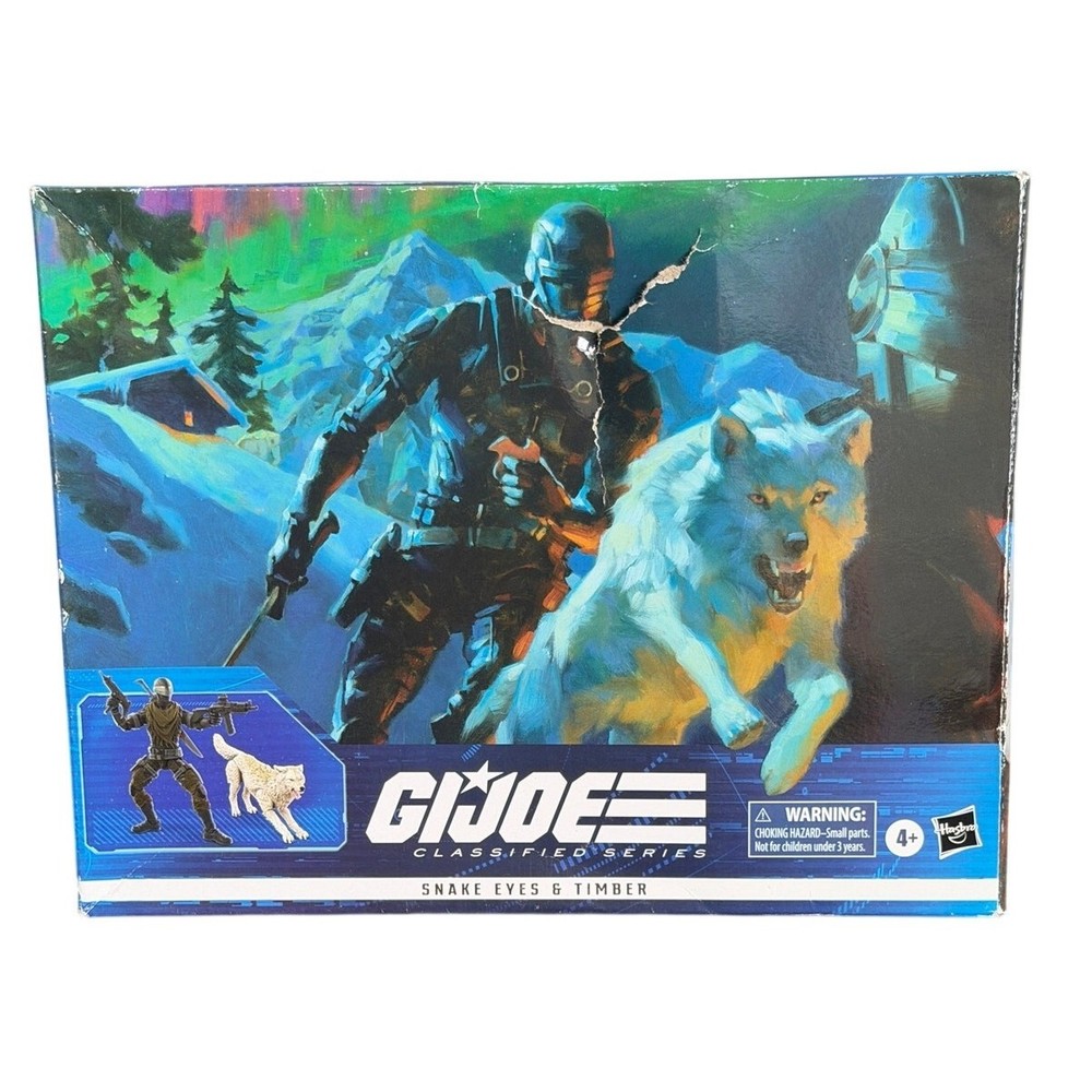 GI Joe Classified Snake Eyes & Timber V2 #52 Deluxe Figure Box Wear