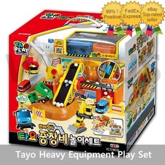 Tayo the Little Bus Heavy Equipment Play Set Construction Site Play TAYO PLAYTOY