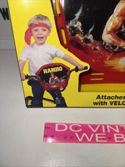 RAMBO Toys For Bikes 3-D Bike Shield W/ Classic Headband Stallone NEW ARCO 1986