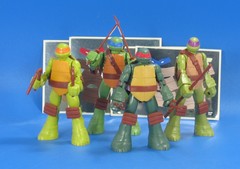 Teenage Mutant Ninja Turtles 4x Sprukits Model Kit 4″ Figures Set TMNT Complete