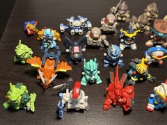 Gundam SD HUGE Lot Mini Figures + Parts Vintage Collectible Figurines 2003-2004