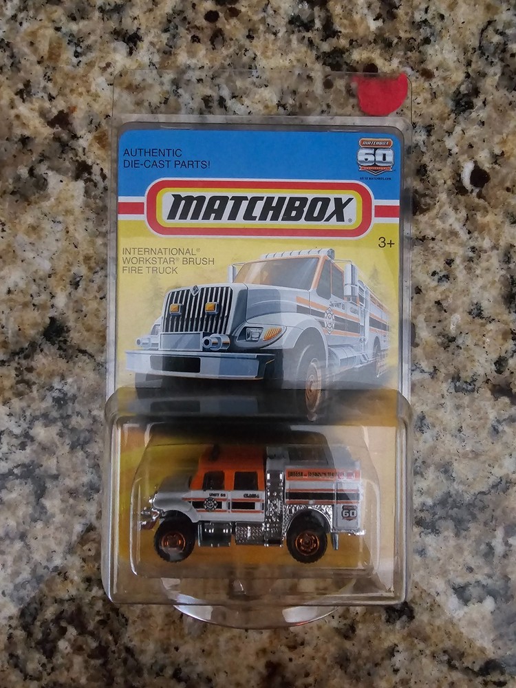 International Workstar Brush Fire Truck MATCHBOX 60th 1:64 Die Cast MOC NEW