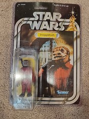 Star Wars Vintwge Snaggletooth With Card And Weapon