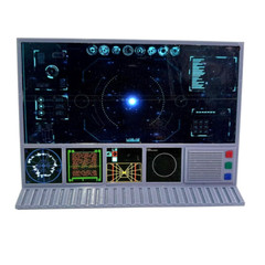 CUSTOM WALL COMPUTER SCREEN for 3.75 IN Figure Sci Fi Acid Rain DIORAMA