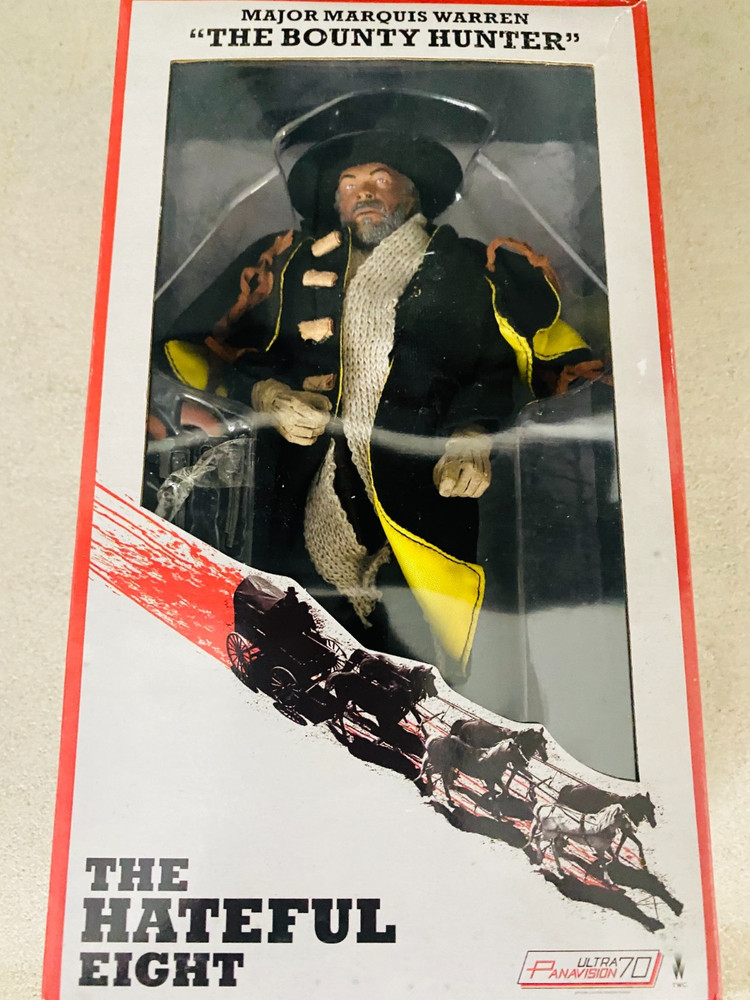 NECA Major Marquis Warren The Hateful Eight Action Figure Samuel L. Jackson RARE