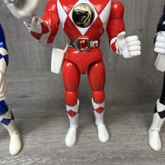 Power Rangers: Karate Chop Action (1994) set of 4 Red Black Yellow Blue Figures