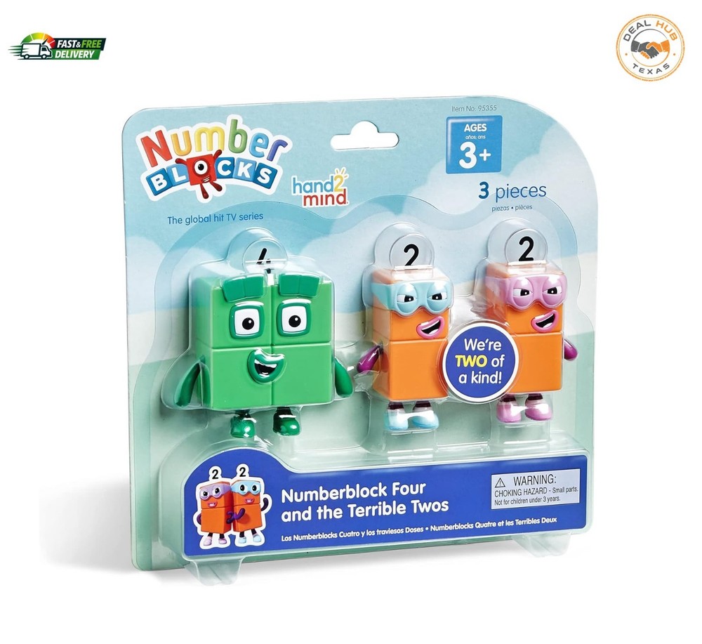Numberblocks Four and the Terrible Twos, Toy Figures Collectibles, Small Cartoon