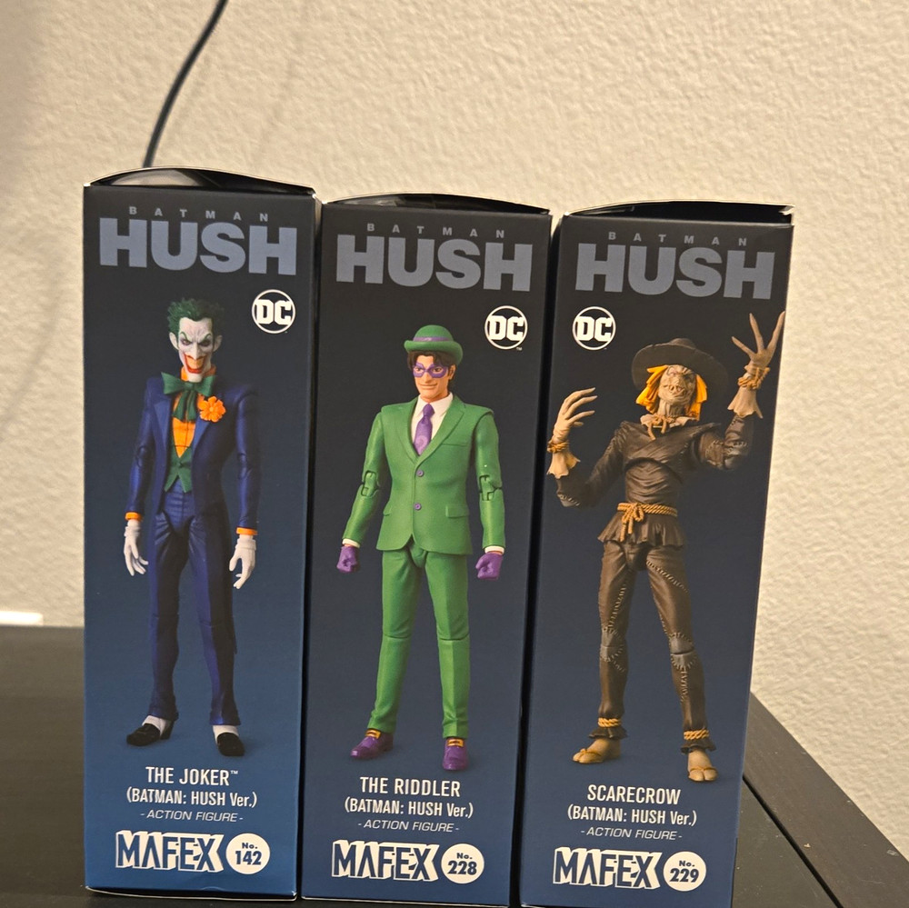 Medicom Toy MAFEX Batman Hush Set Joker Riddler Scarecrow No.142 228 229