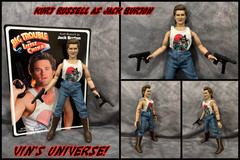 3 Custom 8″ Mego Scale Jack Burton Frank Morris James Dalton Acyion Figures