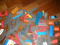 HUGE LOT OF 2013 2016 THOMAS TRACKMASTER TRACK AND CARS WORKS